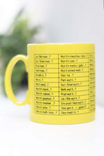 Load image into Gallery viewer, Mwg Cwestiynau Melyn (Yellow Questions Mug )