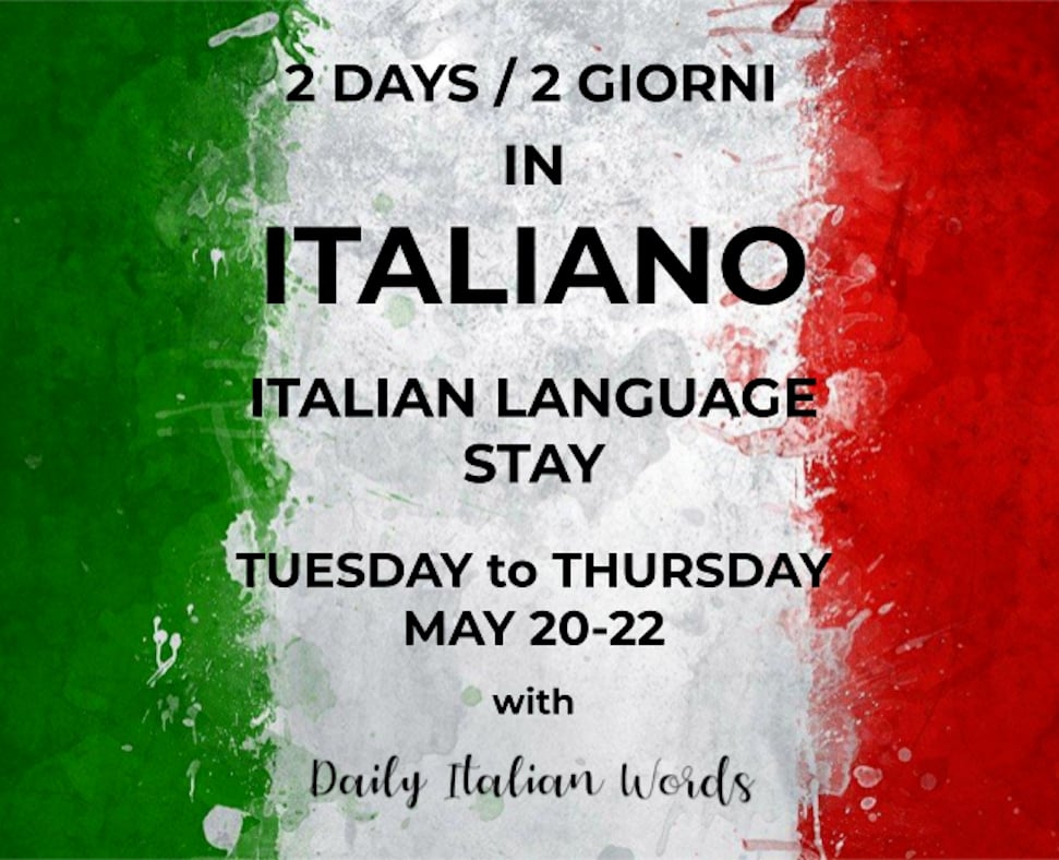 Italian Language Stay  20th-22nd May 2025 Deposit