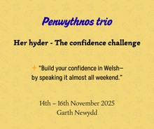 Load image into Gallery viewer, Penwythnos Trio Cymraeg / Try out Weekend 14–16 November 2025 £175 Deposit
